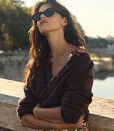 DARCY CARDIGAN -- RED UMBER