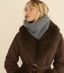 KHIONE SCARF -- GRAY WOLF