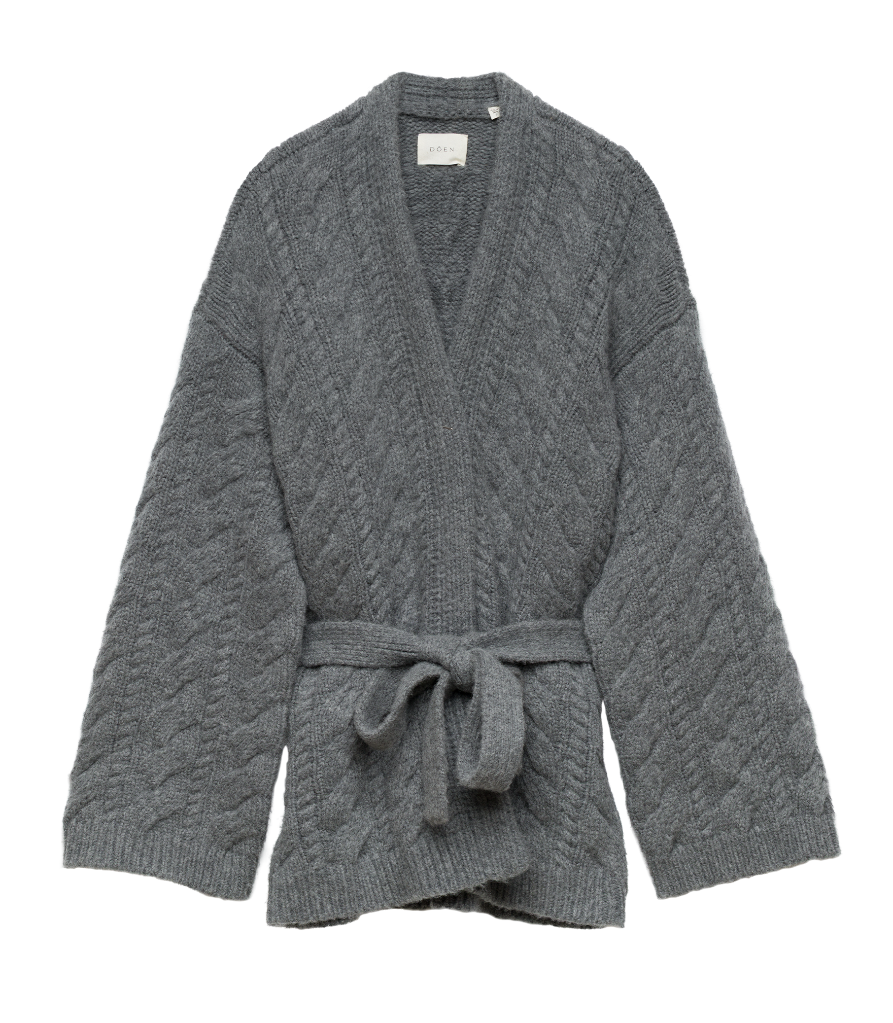 ALPINE CARDIGAN -- CHARCOAL MELANGE